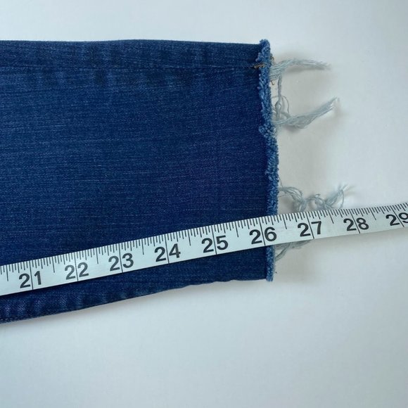 J. Crew, blue Toothpick mid rise skinny jeans, size 8/29 - Picture 8 of 9